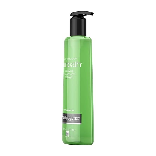 Neutrogena Rainbath Renewing Shower And Bath Gel Moisturizing Body Wash and Shaving Gel with Clean Rinsing Lather Pear &amp Green Tea Scent 16 fl. oz