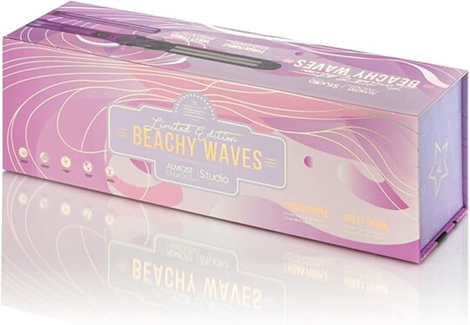 Beach Wave Babe 2-Piece Set with Curling Wand &amp Mini to-Go - Tyrian Purple