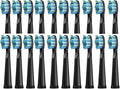 20/30 Pcs Toothbrush Heads Compatible for FW/SG 507/508/515/551/917/959(Black 20)
