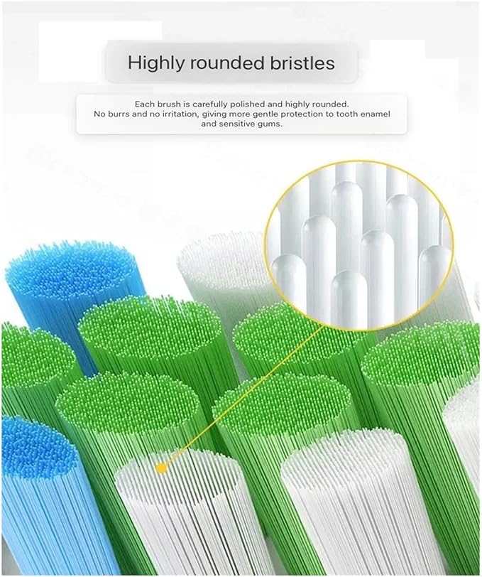 16pcs Replacement Toothbrush Heads Compatible for ROAMAN T3/T5/T10/T10S/T20/E7/V5(16pcs Black)