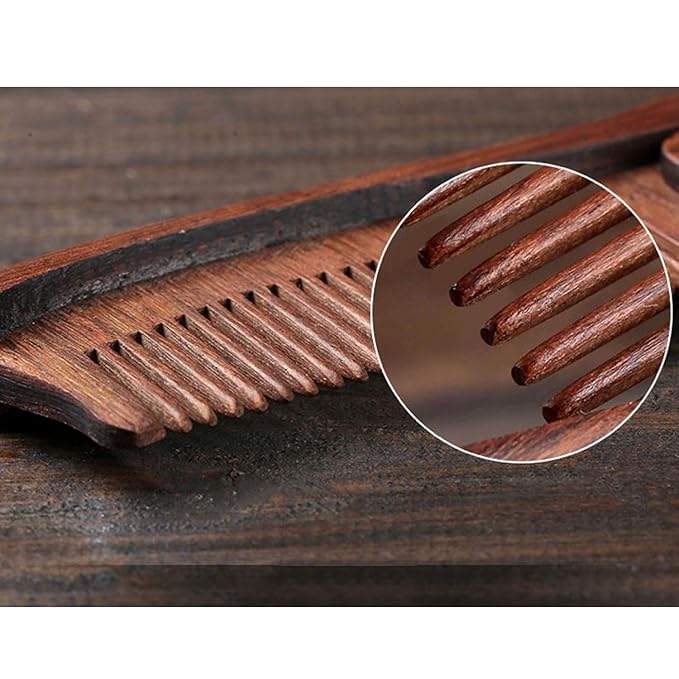 Personalized Folding Wooden Comb - Men's Beard Mustache &amp Hair - Miller Design