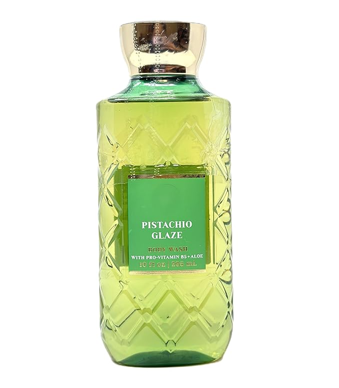 Bath and Body Body Wash that gently cleanses your skin with a rich bubbly lather (10 fl oz / 295 mL Pistachio Glaze)