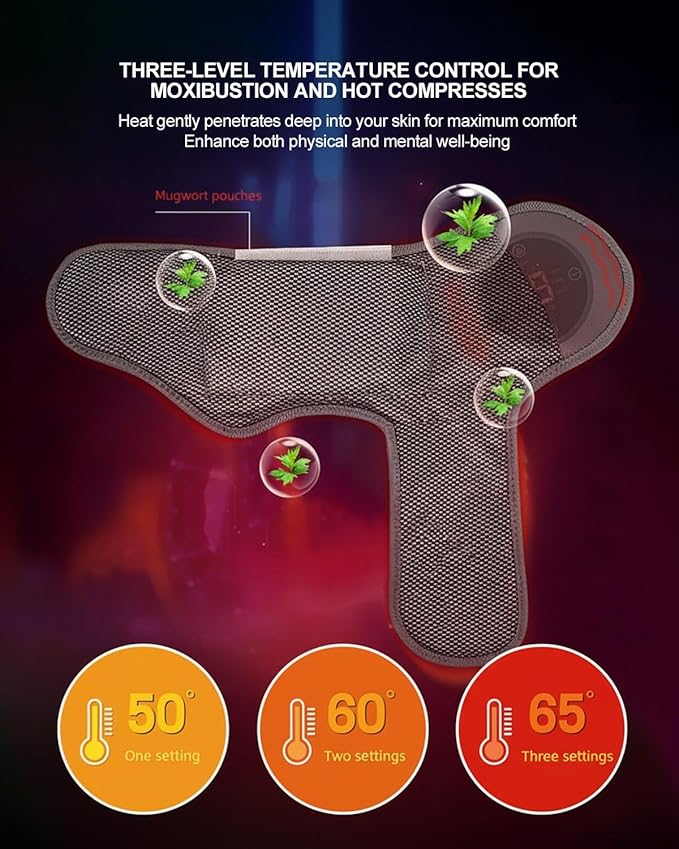 Massager Pro for Feet Large Fit Electric Foot Massager with Red-Light Therapy 5-Level Graphene Heating 6 Modes 3 Intensities Waterproof Inner Liner Rechargeable for Ankle Knee Back Neck Pain(2pcs)