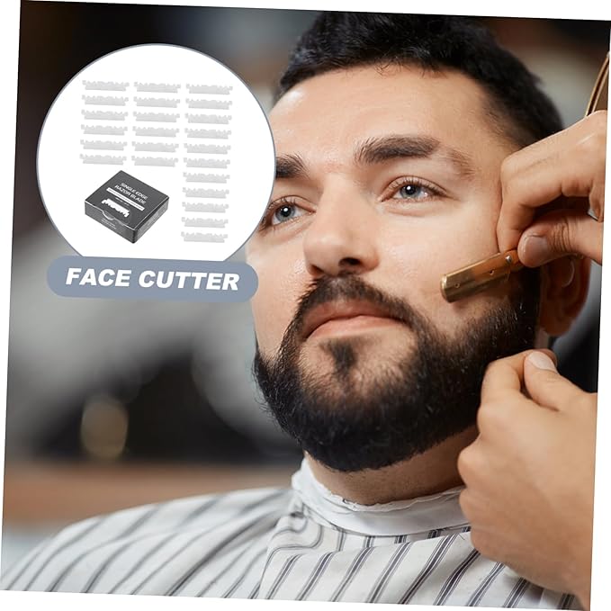 GALPADA 400pcs Single Face Old Folding Barbershop Cutter for Household Shaving and Grooming Needs
