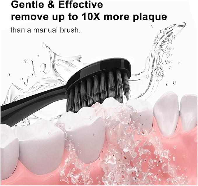 5/10pcs Compatible for Electric Toothbrush Head(5pcs Black)