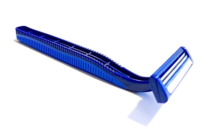 100 Box of Razor Blades Premium Disposable Stainless Steel Hospitality Quality Shavers High End Twin Blade Razors for Men and Women with Aloe Vera Lubrication Strip