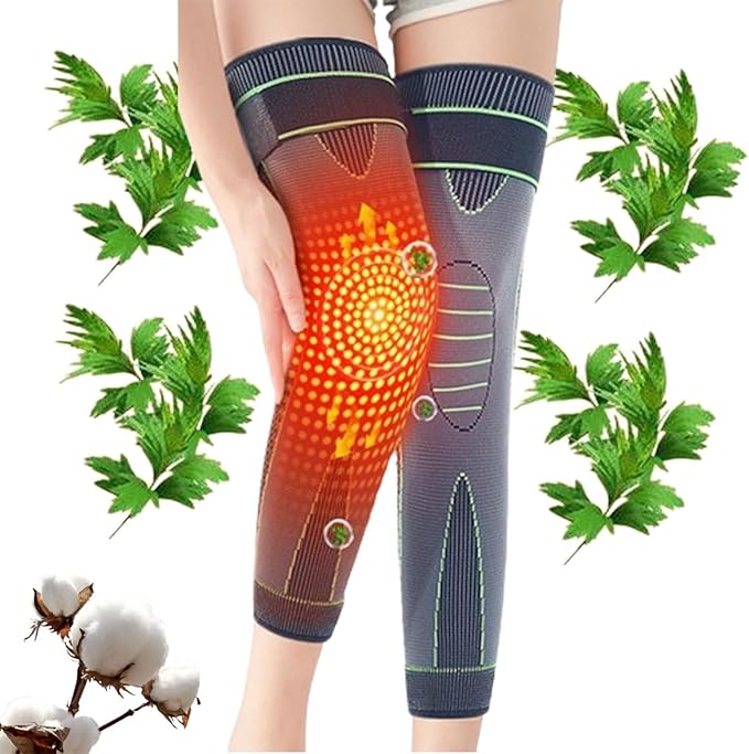 Radiofrequency Herbal Thermal Knee SupportMugwort Acupressure Shaping Knee Pads Men's Women's Joints and Elderly Heated Long Sleeves