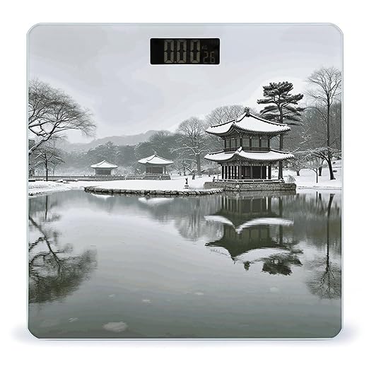 Korea Winter Lake Smart Scale for Body Weight Accurate Bathroom Scale with LED Display Digital Weight Scales Weighing Machine High Precision Scales for Bath Home