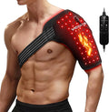 Viconor Red Light Therapy for Shoulder Pain Relife Infrared Light Therapy for Body Improve Joint Muscle 660nm &amp 850nm Red Light Heated Shoulder Wrap with Massage Black1