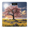 Digital Bathroom Scale for Body Weight Scale with Bright LCD Display High Accuracy Step-On Technology Auto On/Off Flower and Tree Digital Scales 400 Lbs /180kg