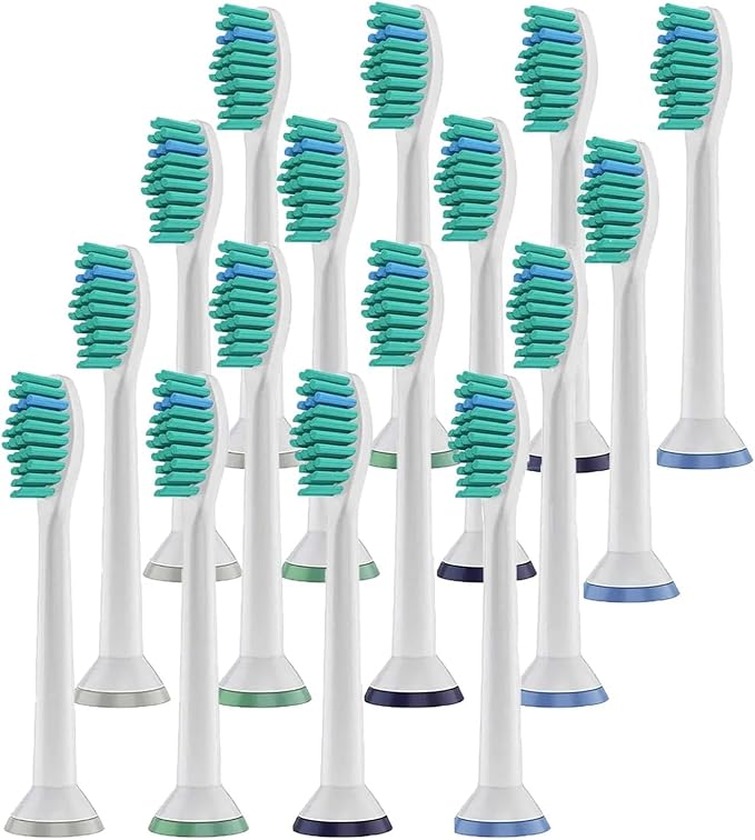 4-32pcs Replacement Toothbrush Heads Compatible for PhilipsElectric Brush Head 1100 2100 4100 4300 5100 5300 6100(16pcs)