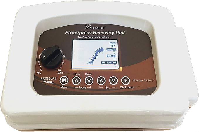 All in One POWERPRESS Recovery Boots Compression Leg Massage System w/Arm Waist &amp Waist Thigh Pants Set (Large Pair Set)
