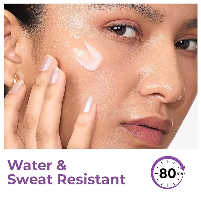 Berry Bright Sunscreen SPF 50/PA++++ Water Resistant Non-Greasy Niacinamide &amp Black Berry Extract 50gm