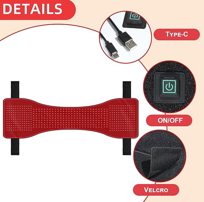 Horse Red Light Therapy Pad for Back and Abdomen Injury Recovery Fracture Healing Pain Relief