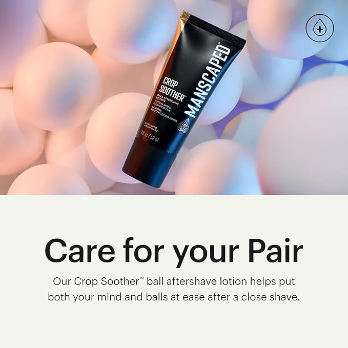 MANSCAPED® The Crop Preserver® &amp Crop Soother™ Men's Anti-Chafing Ball Deodorant with Cooling Aloe Vera &amp Groin Grooming Aftershave Lotion Infused with Colloidal Oats &amp Shea Butter