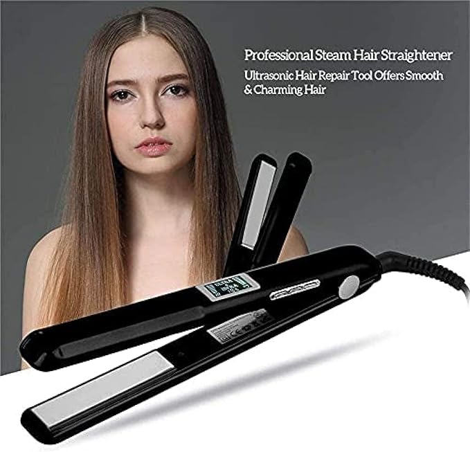 Ultrasonic Infrared Perm-Professional Cold Perm Hair Care-Repair Damaged Hair-Hair Care-White. Hair Straightners Hair Straightening Hair StraightenersBlackCollector88