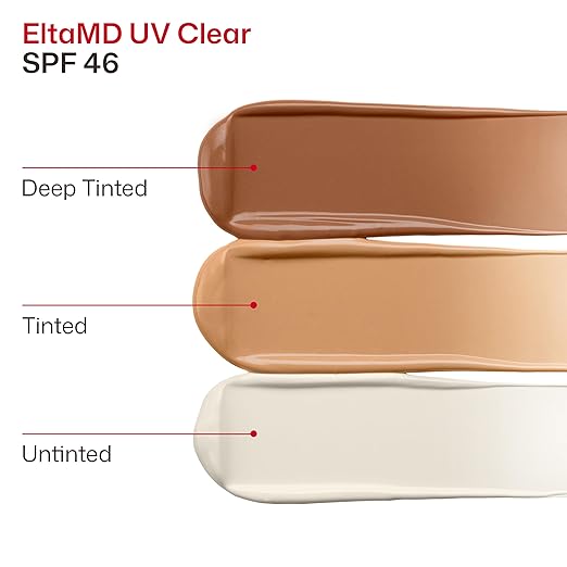 EltaMD UV Clear Tinted Face Sunscreen SPF 46 Oil Free Sunscreen for Sensitive Skin with Zinc Oxide Dermatologist Recommended