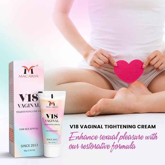MACARIA V18 Instant tight Vaginal Tightening Cream Gel - Instant firmming And Rejuvenation for women - Feminine care - Feel confidend And Refreshed
