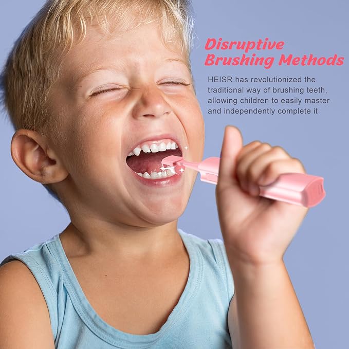 3-Sided Kids Sonicare Toothbrush Complete Deep Cleaning in 30 Seconds