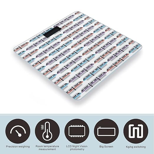 Monorail Train Scale for Body Weight Digital Bathroom Scale Precision Smart Weighing Scales with Clear LED Display Accurate High Precision Scales Weighing Machine