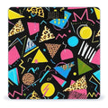 Automatic Switch Digital Bathroom Weighing Scale Smart Scale for Body Weight Geometric Checkered Zebra Tiger Leopard Print Retro 80s 90s Black