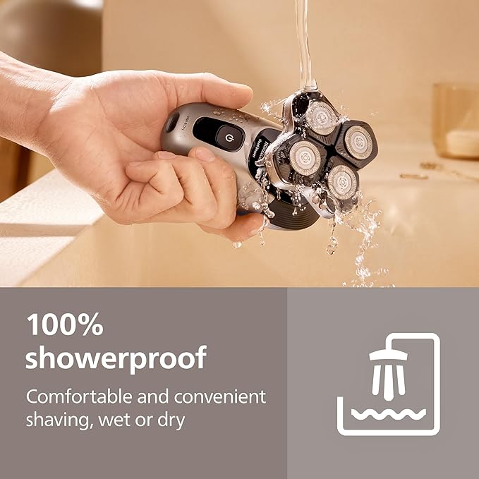 Philips Norelco Head Shaver Pro 7000 Series - Electric Shaver for Men and Women 360° Flexing Head &amp ComfortCut Blades for Clean Shave Gentle on Skin Model HS7980/40