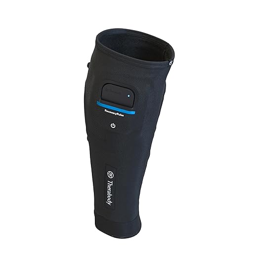 Therabody RecoveryPulse Calf - Compression and Vibration Sleeve for On The Go Relief Reduce Soreness and Pain in Lower Legs Increase Flexibility (Extra Extra Large)