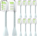 10Pack Toothbrush Replacement HeadsCompatible for PhilipsOne Series Sonicare Rechargeable Toothbrush HY1200/06 BD1003/AZ(White)