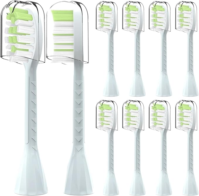 10Pack Toothbrush Replacement HeadsCompatible for PhilipsOne Series Sonicare Rechargeable Toothbrush HY1200/06 BD1003/AZ(White)