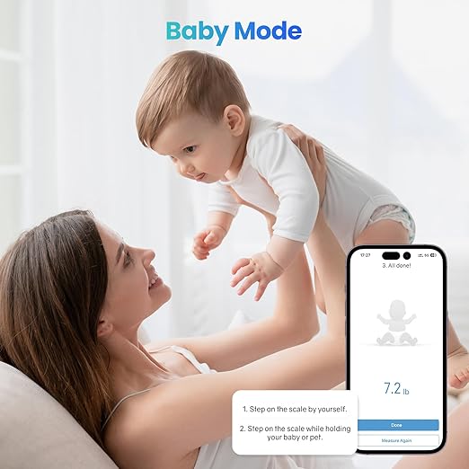 Smart Scale for Body Weight 4.3 Color Display Digital Weight Scale High Precision Wi-Fi Bathroom Scale with BMI Body Fat Muscle Mass 20 Body Composition Scale Sync App 400 lbs Black