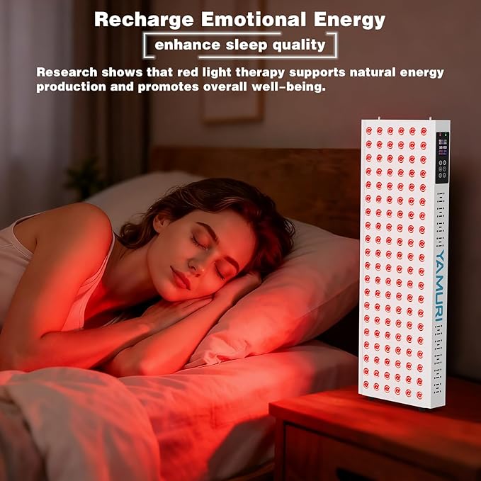220W Red Light Therapy Panel Lamp for Face &amp Body - Infrared Red Light Therapy Device Dual Chip | High Power LED Light Therapy for Skin Recovery &amp Relaxation at Home - YA120