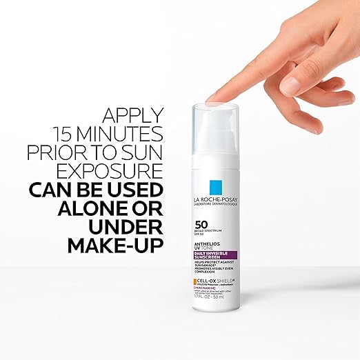 La Roche Posay Anthelios UV Sunscreen SPF 50 Daily Sunscreen for Face in 3 Formulas UV Tone with Niacinamide UV Hydra with Hyaluronic Acid UV Clear with Azelaic Acid Broad Spectrum Invisible SPF