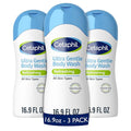 Cetaphil Ultra Gentle Refreshing Body Wash Refreshing Scent For Dry to Normal Sensitive Skin 16.9oz Pack of 3 with Aloe Vera Calendula Vitamin B5 Hypoallergenic Dermatologist Tested