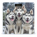 Three Cute Dogs Weight Scale Highly Accurate Digital Weighing Scale with Large LCD Display Smart Bathroom Scales for Home Bedrooms and Gift Giving
