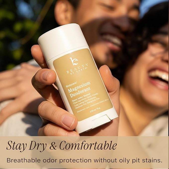 Natural Deodorant for Women - Aluminum &amp Baking Soda Free USA Made for Long-Lasting Odor Protection Made with 55% Organic Ingredients Kid &amp Sensitive Skin Safe Magnesium Deodorant