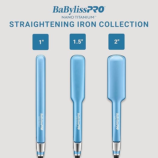 Nano Titanium Ultra-Sleek Hair Straightener Flat Iron for All Hair Types