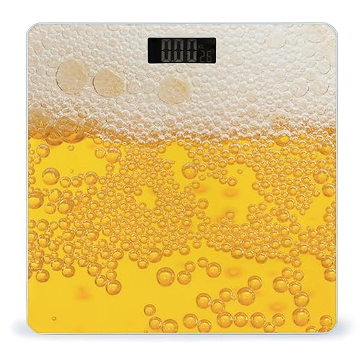 Beer Foam Scale for Body Weight Digital Bathroom Scale Precision Smart Weighing Scales with Clear LED Display Accurate High Precision Scales Weighing Machine