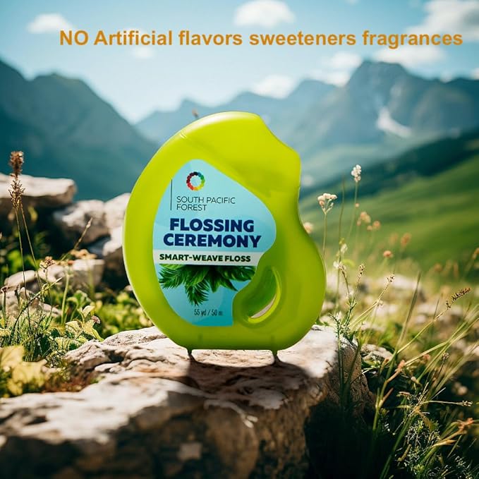| Expanding Woven Dental Floss | Smart-Weave Floss | Vegan | Natural | Non-Toxic &amp PFAS Free | Eucalyptus &amp Manuka | Hilo Dental para Dientes | 55 Yards x 9 Units (Refills Only)