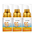 LKIAE Spf 50+ Sunscreen UVA UVB Protection Prevent Sunburn Skin Darkening Pigmentation Anti-Wrinkles With Aloe Vera Travel Size 2 oz (Pack of 3)