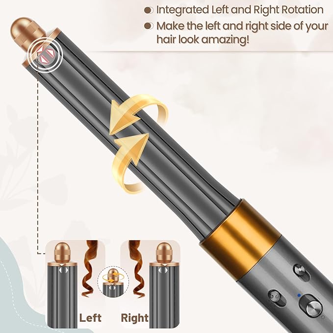 1.2IN Long Hair Barrels Attachment Compatible with Dyson Airwrap HS01 HS05 HS08 Accessories Automatic Curling Iron Curlers for Soft Inward Curls Voluminous Outward Waves