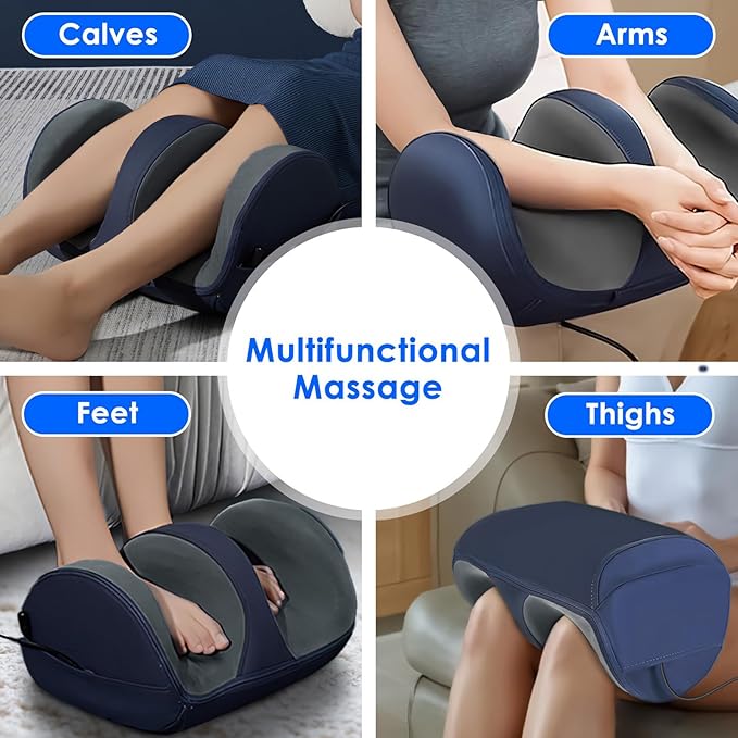 Shiatsu Foot Massager with Heat Foot Massager Machine for Circulation and Pain Relief Calf Massager with 3 Modes 3 Intensity Levels Christmas Gifts for Mom Dad