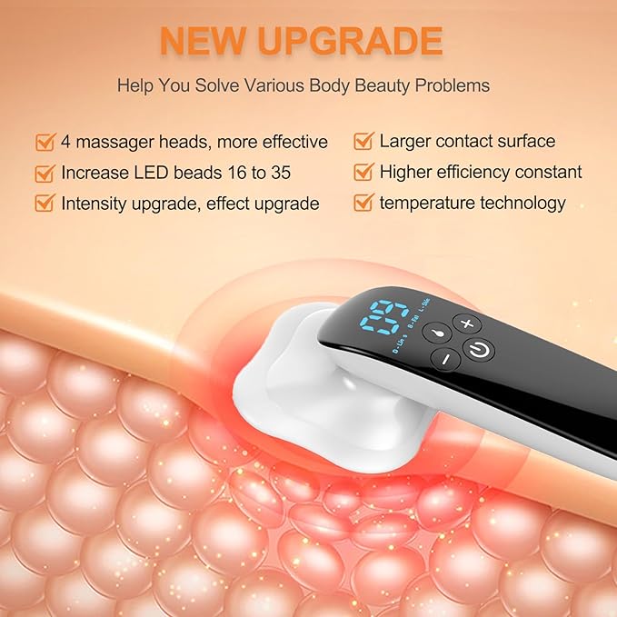 Upgraded Body Sculpting Machine - Cordless Handheld Massager for Belly Waist Arms Legs Butt – Skin Firming Tool for Women
