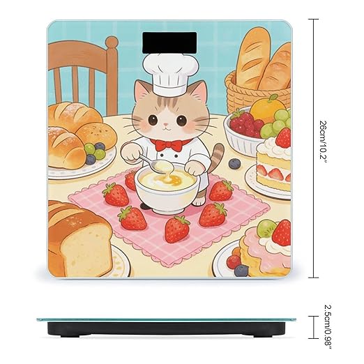 Gourmand Smart Scale for Body Weight Digital Bathroom Scale Toughened Glass Weight Scale with Large LCD Backlight Display High Precision Scales Weighing Machine