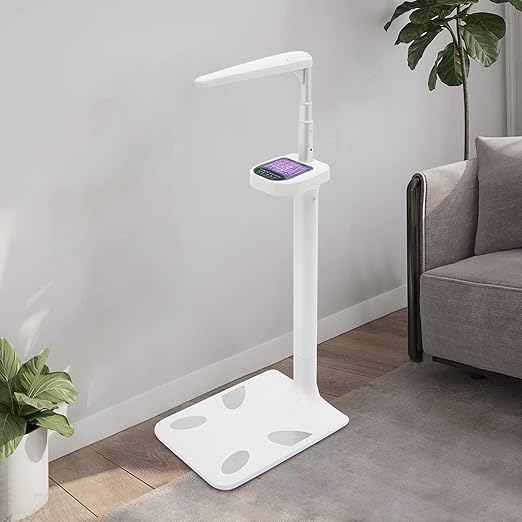 Professional Height and Weight Physician Scale 440Lbs Capacity Multi-Function Physician Medical Body Weight Scale Health Monitor Scale for Height Weight BMI &amp Body Fat Rate