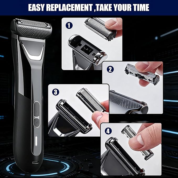Heads Shavers compatible with MANSCAPED The Lawn Mower 5.0 Ultra SkinSafe Replacement Foil Blade2count