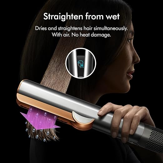 Dyson Airstrait™ Straightener Wet to Dry Hair Straightener No Heat Damage No hot Plates All Hair Types