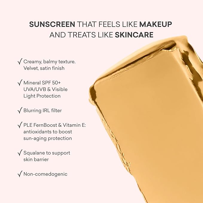 Toty by Sofia Vergara - Ilumina CC Creamy Compact SPF 50+ Mineral Broad Spectrum Sunscreen for Face - Tinted Blurring Balm SPF- Matte Light Coverage - Water &amp Sweat Resistant - All Skin Types - 2