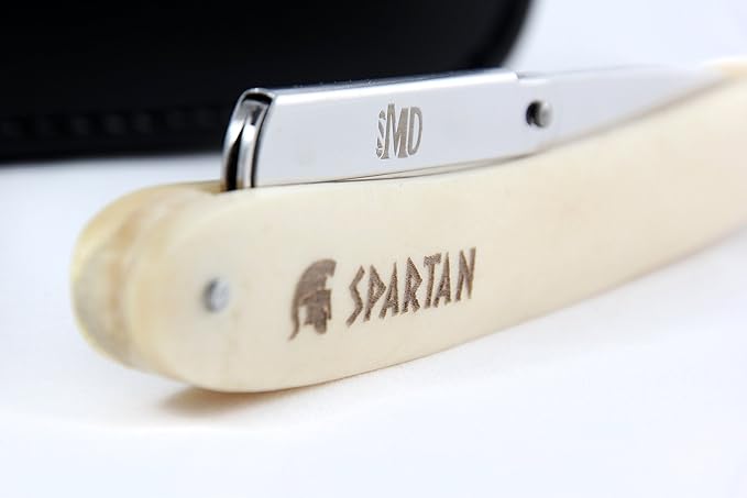 MD Barber Spartan Razor - Bone Handle