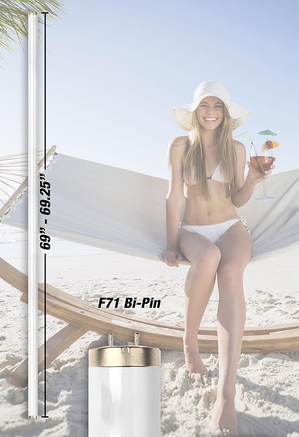 Super Sun Deep Tan Xtreme 9000 F71T12 100W Bipin Twisted Tanning Lamps - Hot! (12)