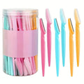 40 Pcs Disposable Eyebrow &amp Facial Razors for Women and Men Stainless Steel Precision Blades with Protective Cover Hair Removal &amp Grooming Tool Set